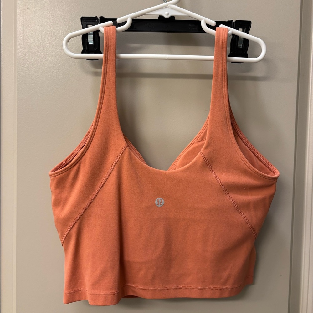 Burnt Orange Lululemon Align Tank Sz 10 in Sold Out Orange Color - Picture 2 of 3